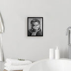 Black and White Bathroom Wall Art, Funny Bathroom Decor Humor Amusing Restroom - Image 2