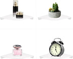 Small Wall Mounted Floating Corner Shelves 7 inch Metal Shelf Corner Shelf - Image 6