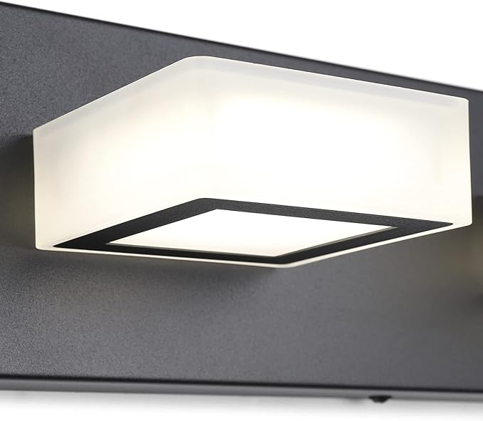 Ralbay Modern LED Black Vanity Lights 4 Lights Acrylic Bathroom Vanity Lighting - Image 7