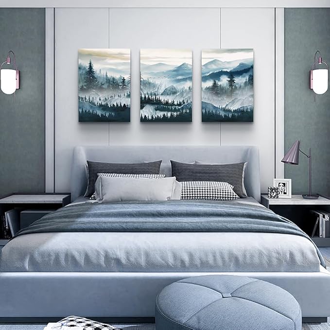 MHARTK66 Mountain Landscape Wall Art - Image 4