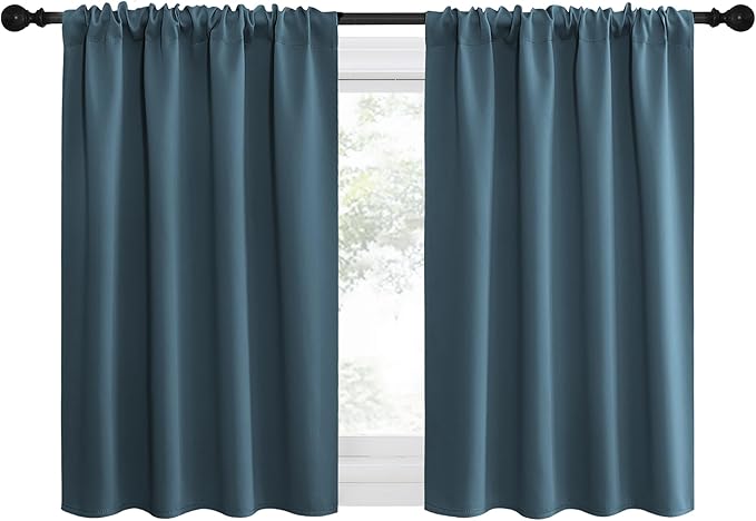 NICETOWN 2 Panels Blackout Curtains, Rod Pocket Thermal Insulated Drapes by NICETOWN