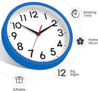 DAXSMY Wall Clock Small Analog 8 Inch Silent Non Ticking Battery Operated - Image 6