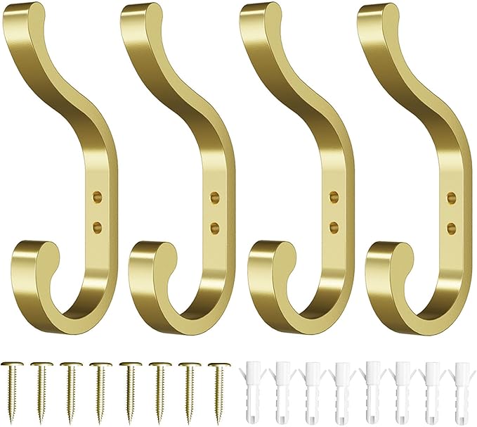 bussdis Large Wall Hooks for Hanging Coats: Heavy Duty Wall-Mount Hanger - Image 9
