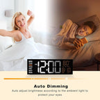 JALL 16" Large Digital Wall Mount Clock, Count Down Timer, Big LED, RGB Color - Image 8
