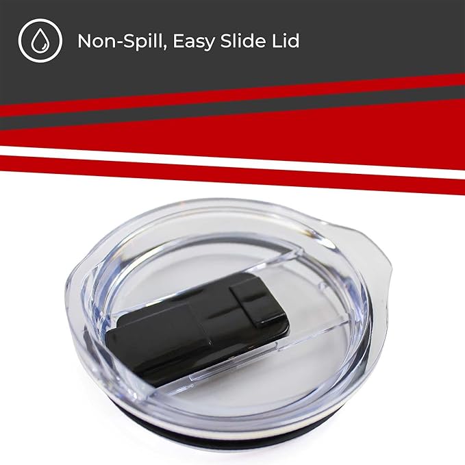 Campus Colors NCAA Stainless Steel Tumbler perfect for Gameday - 18 oz - Double Walled - Keeps Drinks Perfectly Insulated (Utah Utes - Red)