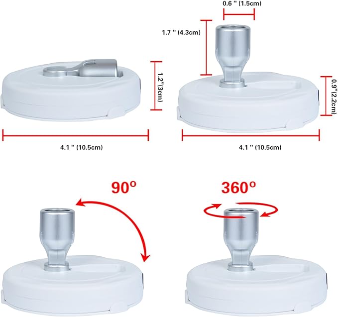 HAMVIDNE LED Spotlight, Battery Operated Picture Lights, Uplighting Indoor - Image 7