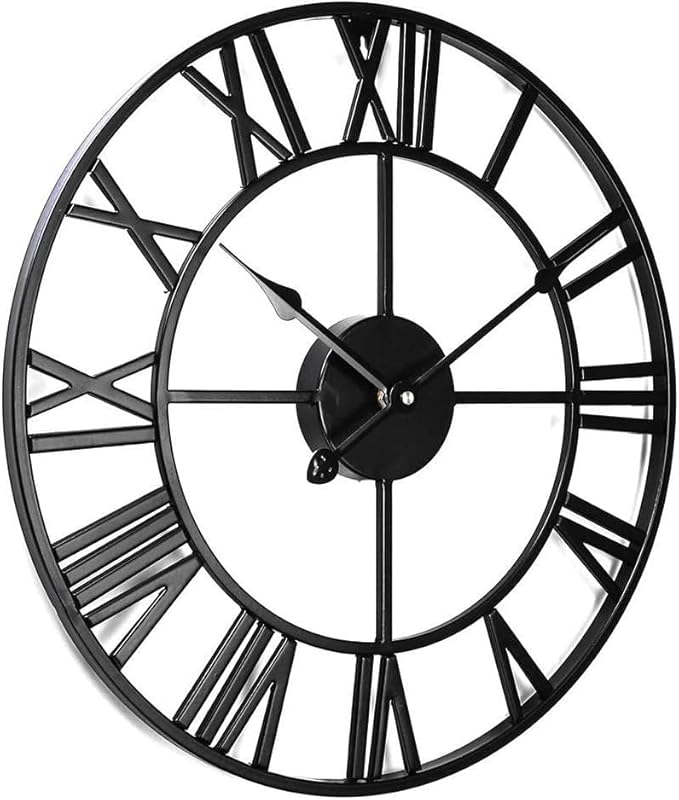 Antique Tower 30 inch Large Roman Numeral Wall Clock, Indoor Outdoor Patio - Image 2
