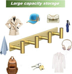 Wall Mounted Coat Rack-4 Hooks, Heavy Duty Stainless Steel Wall Hooks - Image 7