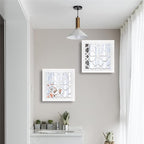 Wocred Set of 2 Mirrors Square Wall Mirror, Gorgeous Rustic Farmhouse Accent - Image 4