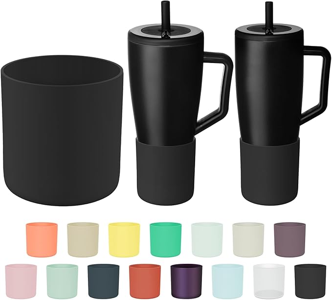 Tall Silicone Boot Compatible with Brumate Era 40 oz 30 oz Tumbler with Handle, Protective Anti-Slip & Anti-Scratches Cover Bumper Accessories