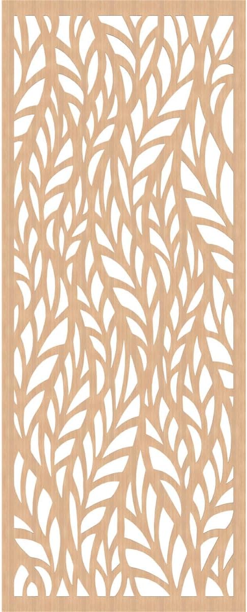 35 3/8"W x 89 3/8"H x 1/4"T Ortonville Decorative Fretwork Wood Wall Panels - Image 2