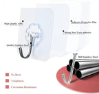 DDMY Heavy Duty Hook 24 Pack Self Adhesive Hooks - Image 4
