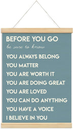 Mental Health Positive Affirmations Inspirational Wall Art Decor, Therapist by Unknown