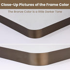 LOAAO 48”X32” Bronze Bathroom Mirrors - Image 3