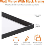 Amazon Basics Rectangular Wall Mount Mirror - Image 6