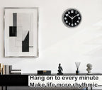 Wall Clock, 8inch Modern Silent Non-Ticking Wall Clocks Battery Operated - Image 2