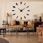 DIY 3D Wall Clock Large Frameless Watch Mirror Surface Wall Art Clock - Image 2