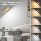 Hensam Battery Operated Wall Sconces, Wireless LED Wall Sconce Set of Two - Image 3