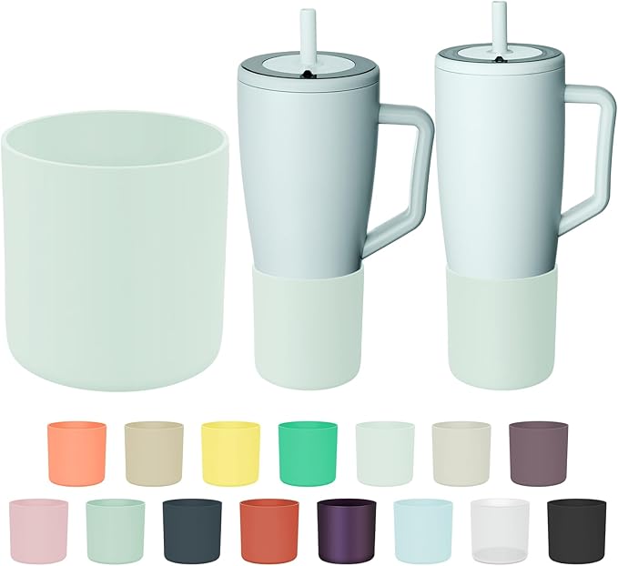 Tall Silicone Boot Compatible with Brumate Era 40 oz 30 oz Tumbler with Handle, Protective Anti-Slip & Anti-Scratches Cover Bumper Accessories