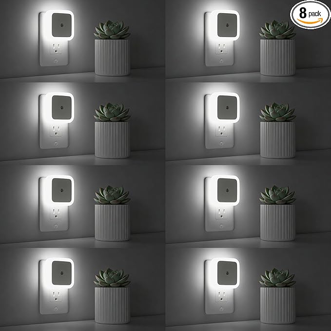 Sujeet Night Light, Night Lights Plug into Wall 8-Pack, Nightlight Plug in by Sujeet