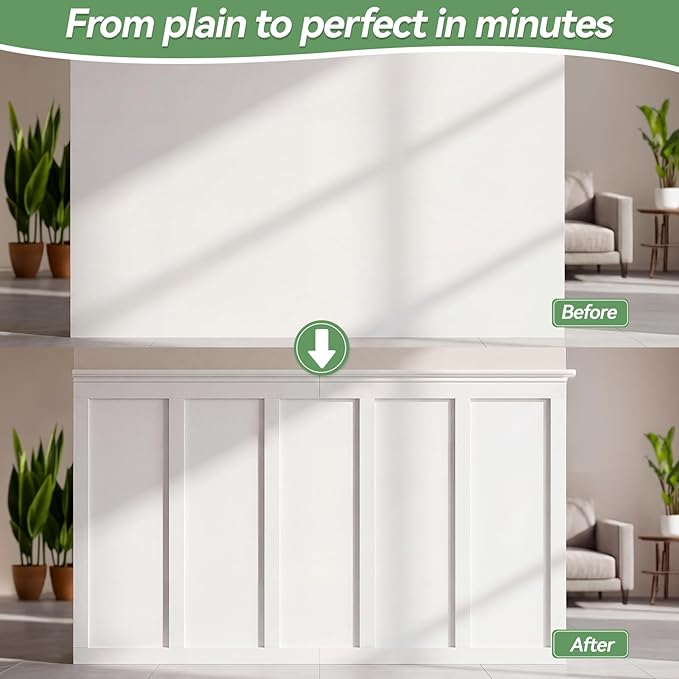 12 Pcs MDF Board and Batten Wall Panel Kits - Image 7