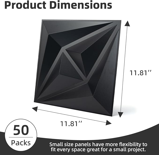 AMZDEPOT 50 Pack 3D Wall Panels - Image 2