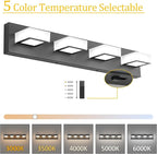 Ralbay 5 Color Temperature Black Vanity Lights - Image 2