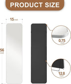 Delma Full Length Mirror, Wall Mounted, Freestanding or Leaning, Rounded - Image 2