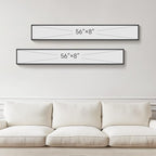 Long Narrow Framed Neutral Abstract Vertical Wall Art Set, 2 Piece Modern - Image 5