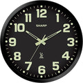 Sharp Glow in the Dark Atomic Analog Wall Clock by SHARP