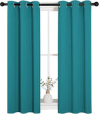 NICETOWN Room Darkening Curtains 45 inch Length 2 Panels, Thermal Insulated - Image 2