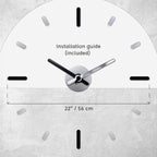 Presentime & Co Large Frameless DIY Wall Clock - Image 5