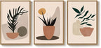 Framed Boho Botanical Canvas Wall Art Prints, Elegant Boho Plant Pictures - Image 9