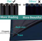 Yakamok 100% Blackout Lined Pair Curtains - Image 5