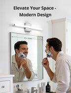 Combuh Modern Bathroom Light Fixtures Over Mirror 5 Colors Adjustable, Chrome - Image 7