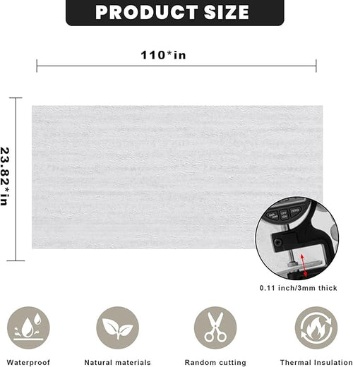 3D Wall Panels Peel and Stick – 23.82"x110" PVC Faux Travertine Texture - Image 2