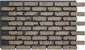 EverStone Aged Brick Faux Brick Panel, 46 7/8"W x 27"H x 1 1/4"D, Ash Color by EkenaMillwork