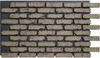 EverStone Aged Brick Faux Brick Panel, 46 7/8"W x 27"H x 1 1/4"D, Ash Color by EkenaMillwork