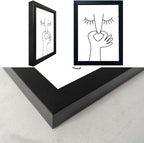 Framed Black and White Bathroom Wall Decor Funny Bathroom Wall Art Bad Smell - Image 3