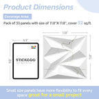 STICKGOO 33 Pack 3D Wall Panels - Image 6