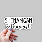 (3 pcs) Shenanigan Enthusiast Sarcastic Sticker for Tumbler, Funny Sarcastic Quote Vinyl Decal for Kindle Laptop Water Bottle Phone Hard Hat - 3x1.5