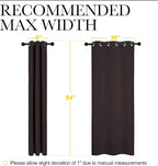 NICETOWN Energy Smart Thermal Insulated Solid Grommet Blackout Curtains/Drapes - Image 4