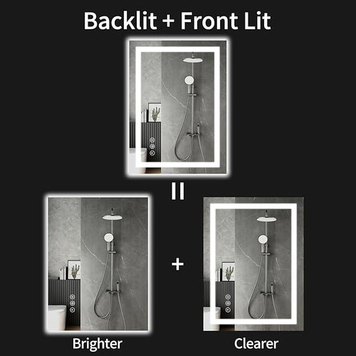 40"x32" LED Bathroom Mirror - Image 2