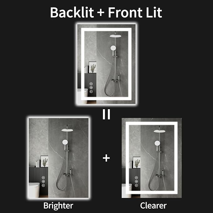 LED Bathroom Mirrors 32"x36" Bathroom Mirror - Image 2