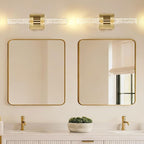 18 Inch Bathroom Sconces Set of 2, 3 Color Temperature Bubble Crystal Led Wall - Image 9