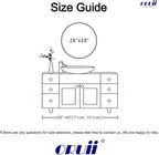 Oruii Gold Round Mirror 28 inch, Large Golden Circle Mirror Metal Frame - Image 9