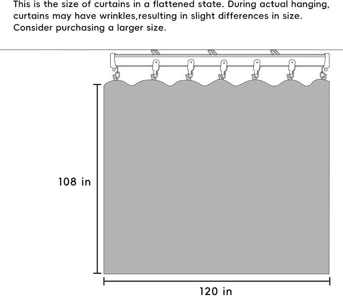 Hoeflife Room Divider Curtains Blackout Floor to Ceiling Curtain - Image 7