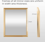 Amorho 40x32 Inch Bathroom Mirror, Wall-Mounted Mirrors Perfect - Image 5