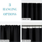 RYB HOME Small Window Curtains Blackout, Privacy Thermal Insulating Drapes - Image 6