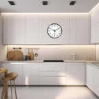XNM Small Wall Clock Modern Wall Clocks Battery Operated 10 Inch Silent Non - Image 2